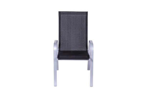 Baštenska stolica crno-siva Ancona - 046994