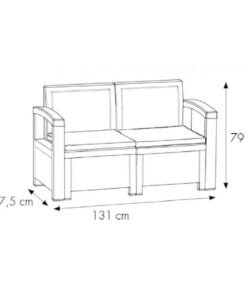 Baštenska garnitura Nebraska 2