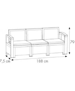Baštenska garnitura Nebraska 3
