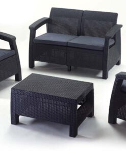 Baštenski set Corfu II Pe ratan CU 223204 Curver – Allibert