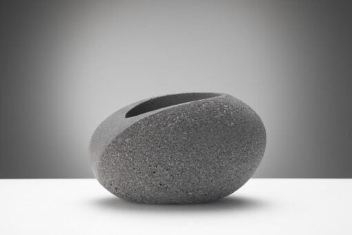 Kamena zidna saksija sa magnetom Mini AFRODITA - Tamno siva - 00516