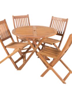 Baštenski drveni set - sto EDEN i četiri stolice MANHATTAN