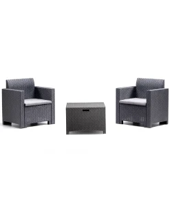 Baštenski set Nebraska Terrace - siva boja