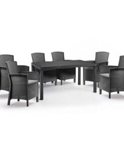 Baštenski set - Duži sto + 6 Lido stolica