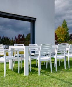 Produživ sto Brooklyn + 8 Firenze stolica - beli