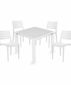 Sto Brooklyn 90x93 + 4 Firenze stolice