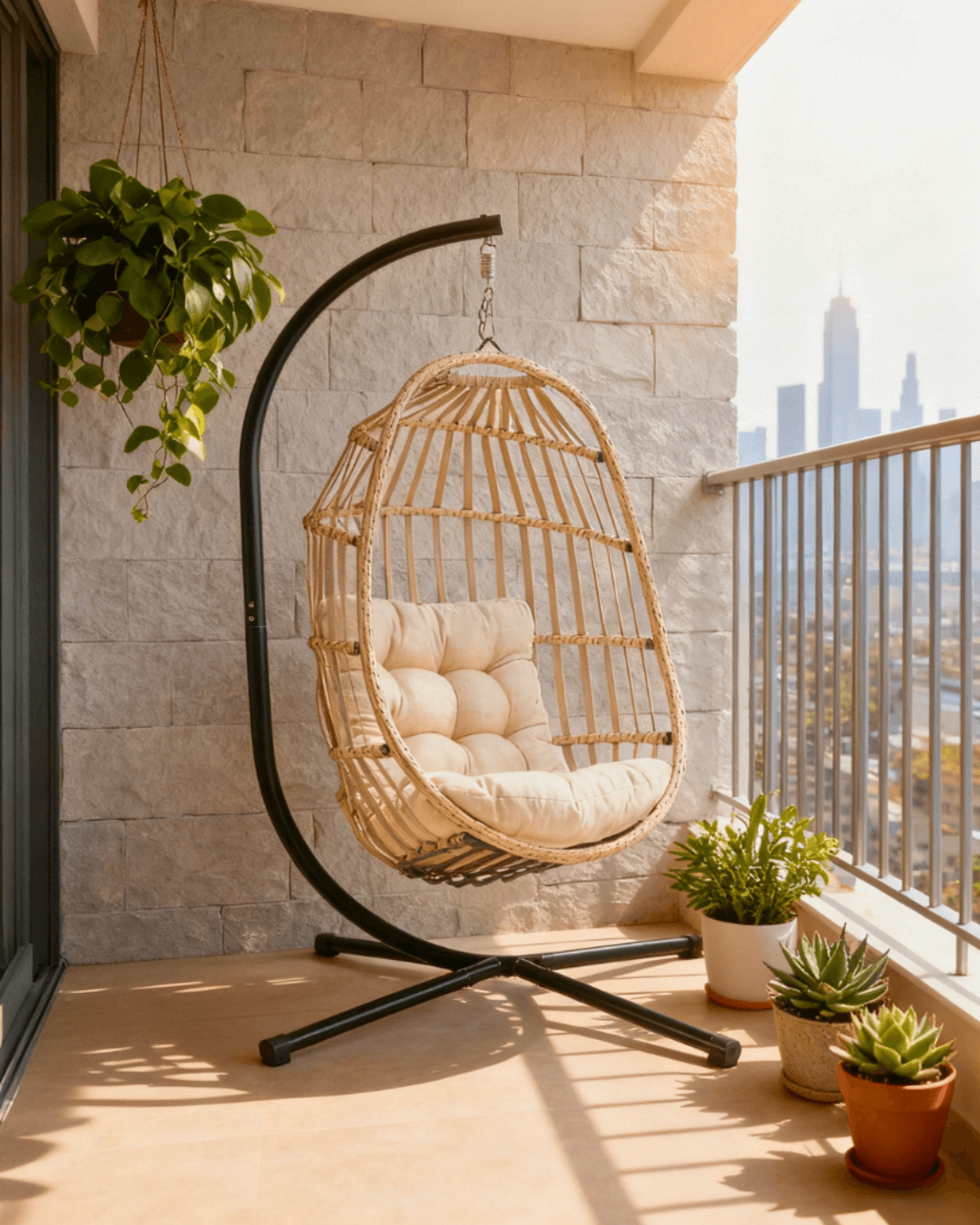 Ljuljaška jaje Joyce bež