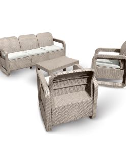 Baštenska garnitura Lugano 3 - cappuccino